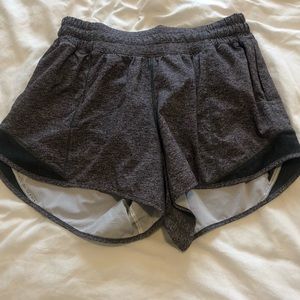 Lululemon shorts in space gray